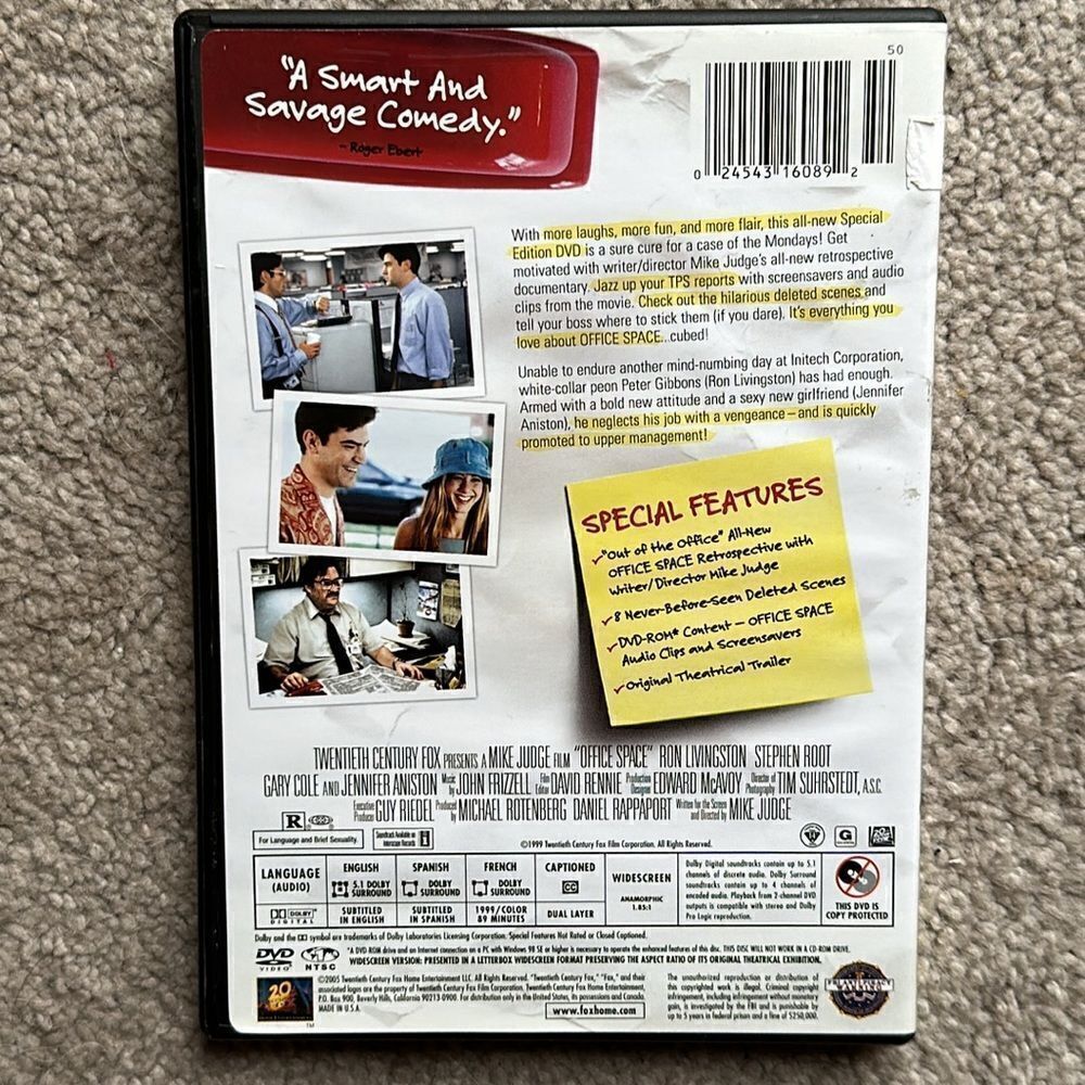 “Office Space” Widescreen Edition DVD - Picture 4 of 7